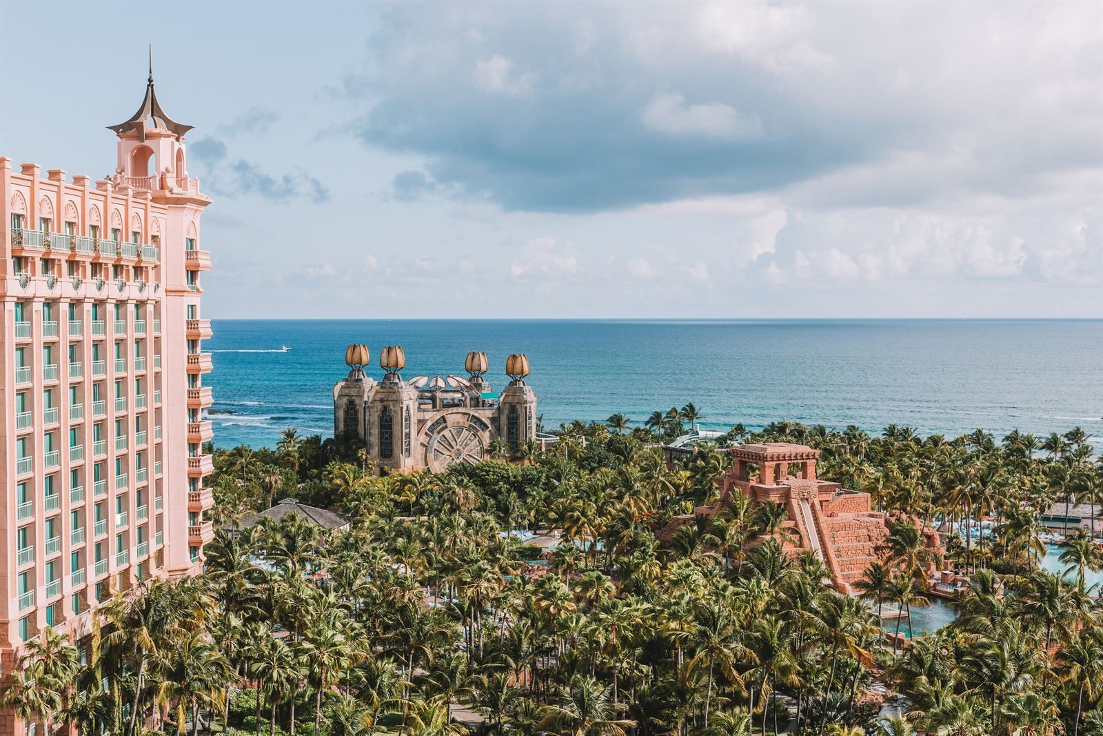 Aerial view of the Atlantis resort on Paradise Island, Nassau