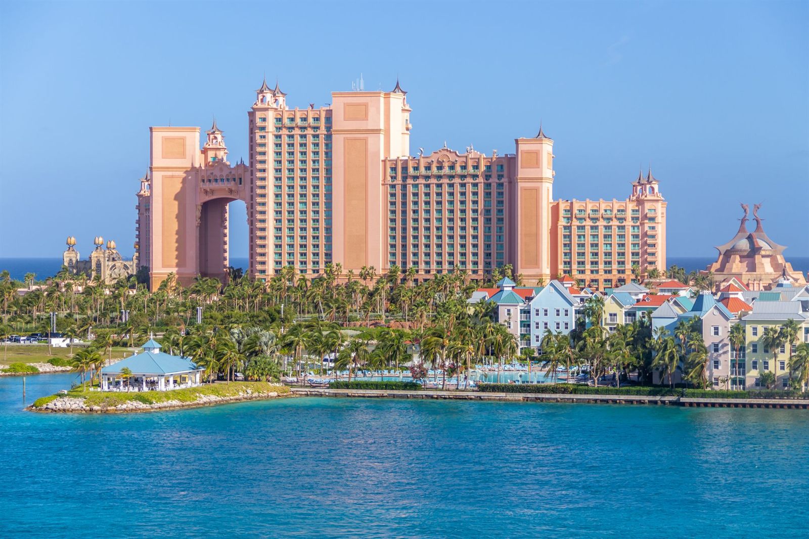 Atlantis resort across the water on Paradise Island, Nassau